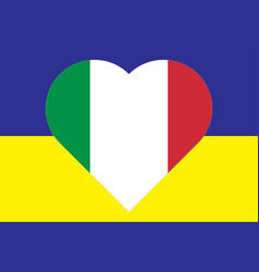 Heart Painted In The Colors Of Flag Italy