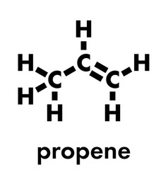 Propene Propylene Molecule Polypropylene Pp