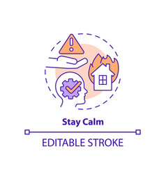 Stay Calm Concept Icon