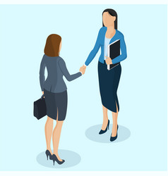 Successful Businesswomen Handshaking