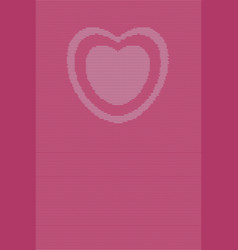 Knitted Heart Pink Background Warm Love