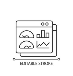 Productivity Dashboard Linear Icon