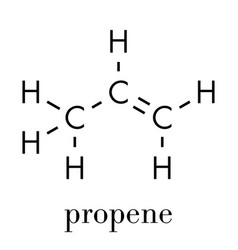 Propene Propylene Molecule Polypropylene Pp