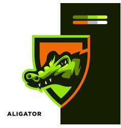 Aligator Esports Gaming Mascot Logo