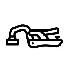 Bench Clamp Line Icon