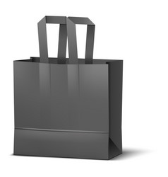 Black Reusable Shopping Bag With Handles