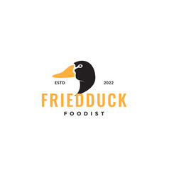 Head Poultry Duck Food Logo Design