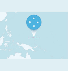 Oceania With Selected Micronesia Map