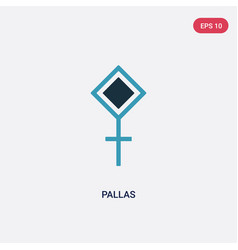 Two Color Pallas Icon From Shapes And Symbols