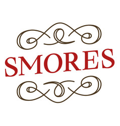 Red Smores Label Stroke