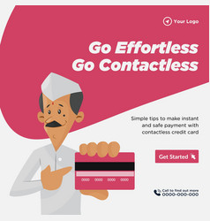 Banner Design Of Go Effortless Go Contactless