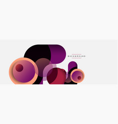 Circle And Round Shapes Abstract Background