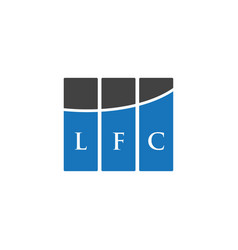 Lfc Letter Logo Design On White Background