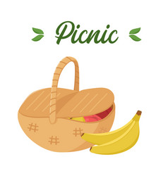 A Picnic Food Basket