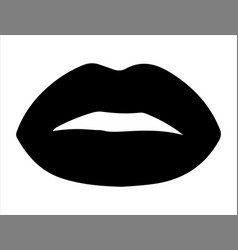 Lips Silhouette Art