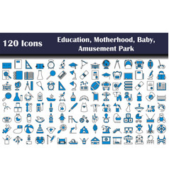 120 Icons Of Education Motherhood Baby Amusement