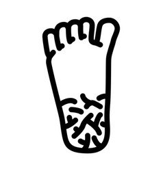 Cracked Heels Line Icon