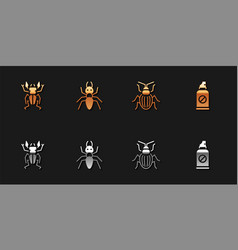 Set Beetle Deer Ant Chafer Beetle And Spray