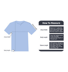 Tshirt Size Measure Infographic Guide