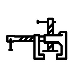 Cabinetry Clamp Line Icon