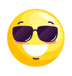 Emoji Smiling With Sunglasses