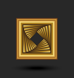 Gold Square Logo Spiral Portal Perspective