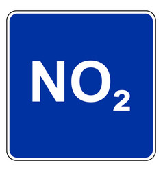 Nitrogen Dioxide And Road Sign