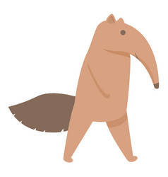 Walking Anteater Icon Cartoon Forest