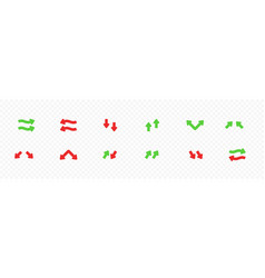 Red And Green Transfer Arrows Design