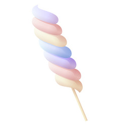 Spiral Marshmallow Stick Swirl Soft Twisted Candy