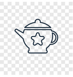 Teapot Concept Linear Icon Isolated