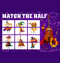 Match Half Of Wizard And Fairy Musical Instruments