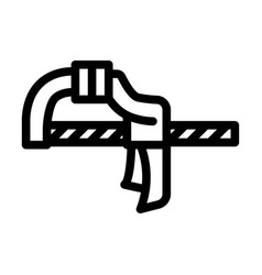 Quick Grip Clamp Line Icon