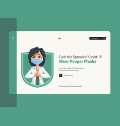 Wear Proper Masks Landing Page