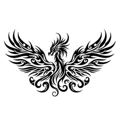 Mystical Dragon Wings Tribal Design