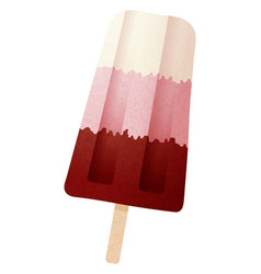 Sweet Popsicle Ice Cream Icon Frozen Berry Bar