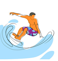 Active Men Riding Surfboards