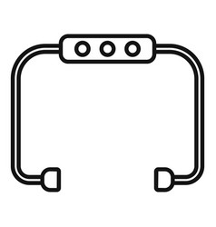 Bluetooth Earbuds Icon Outline Style