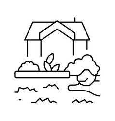 Garden Design Line Icon