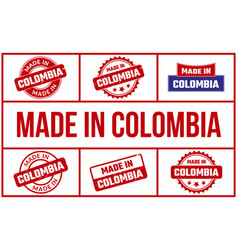 Made In Colombia Rubber Stamp Set