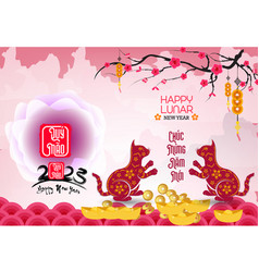 Happy Lunar New Year 2023 Vietnamese New Year