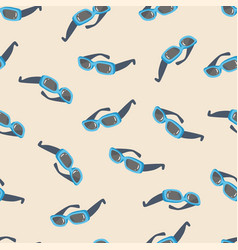 Blue Glasses Seamless Pattern