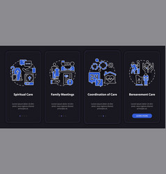 Hospice Care Night Mode Onboarding Mobile App