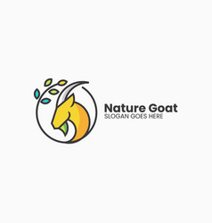 Logo Nature Goat Simple Mascot Style