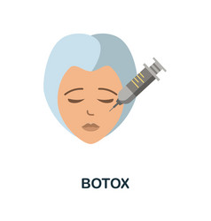 Botox Flat Icon Colored Element Sign From Beauty