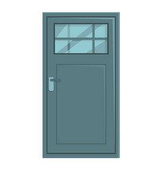 Wood Door Icon Cartoon Front Home