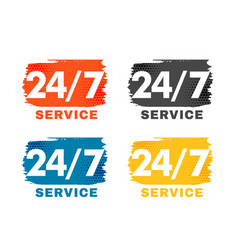 24 Hour And 7 Days Service Stickers