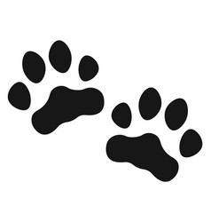 Cat Footprint Black Marks Black Paw Pair