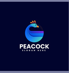 Logo Peacock Gradient Colorful Style