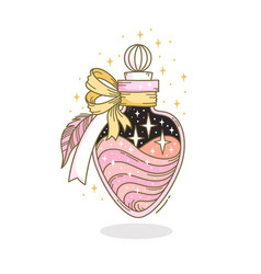 Hand Drawn Bottle With Magic Potion